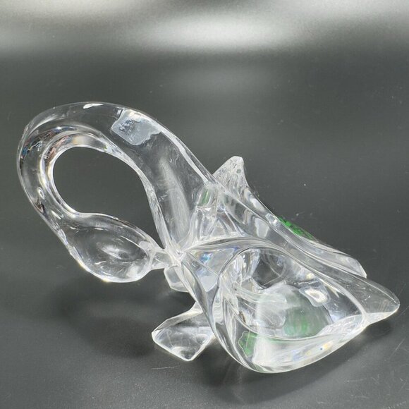 Kristal Color Clear Lead Crystal Glass Made in Italy Swan Duck Bird Paperweight - Picture 1 of 9